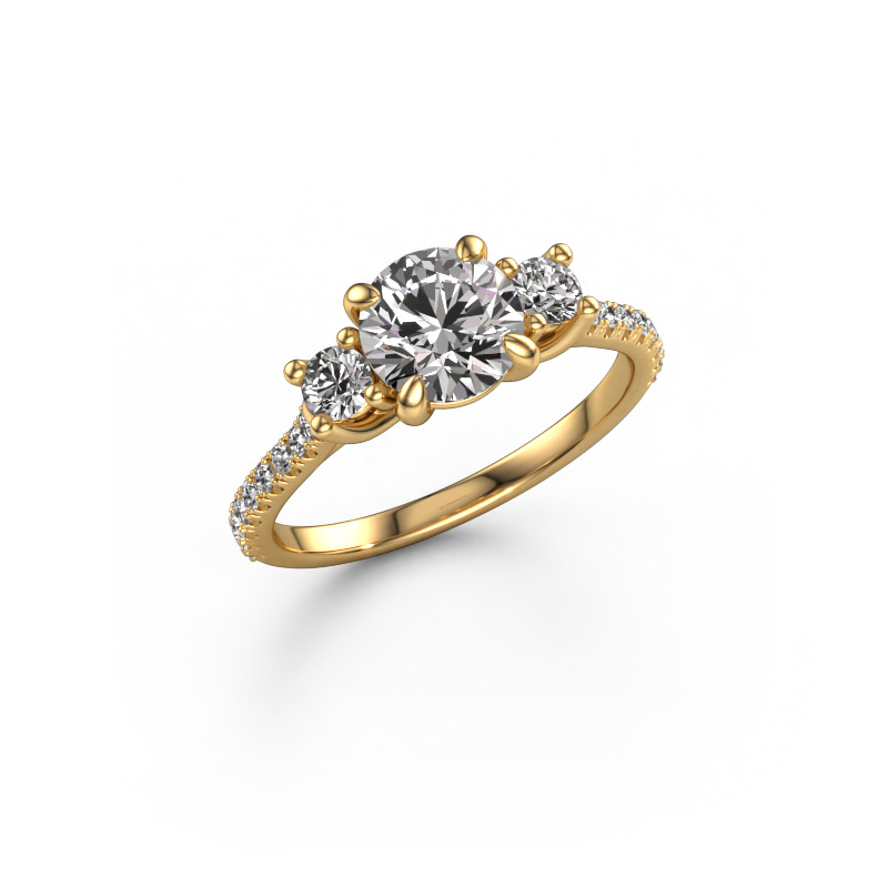 Image of Engagement ring Jesica 585 gold Diamond 1.38 crt