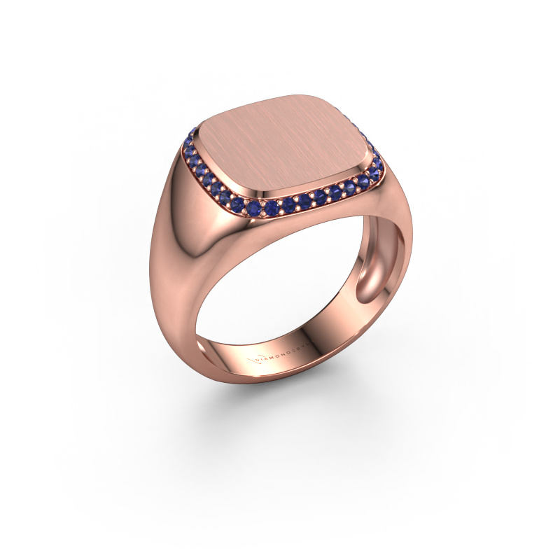 Bild von Herrenring Jesse 1 585 Roségold Saphir 1.2 mm