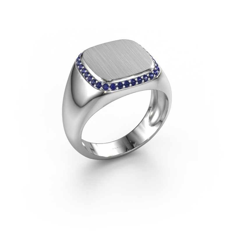 Image of Men's ring Jesse 1 950 platinum Sapphire 1.2 mm