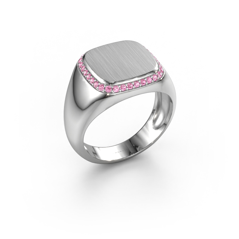 Image of Men's ring Jesse 1 950 platinum Pink sapphire 1.2 mm