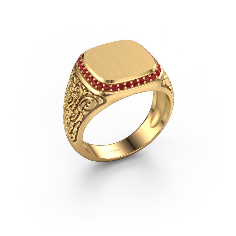 Image of Men's ring Jesse 2 585 gold Ruby 1.2 mm