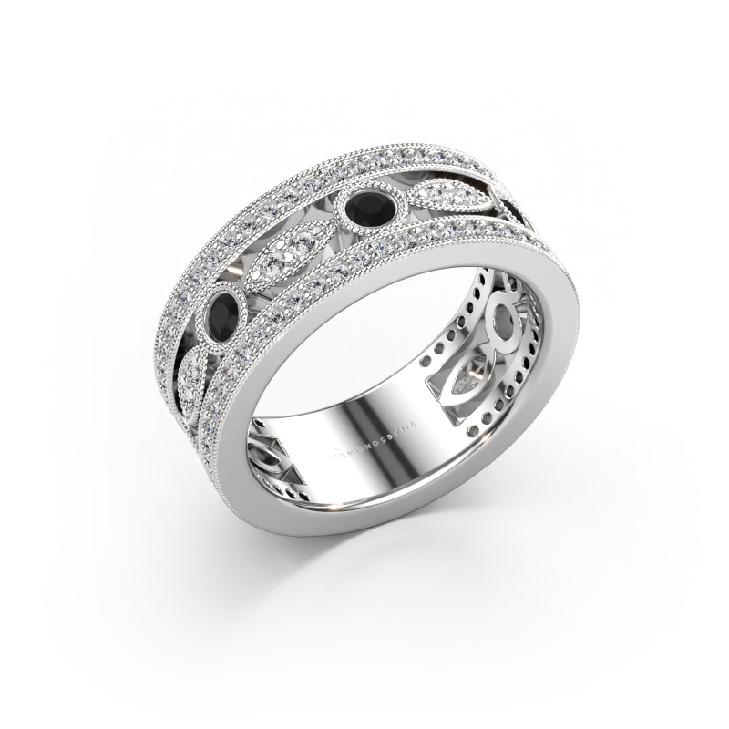 Bild av Ring Jessica 585 vitt guld Svart diamant 0.924 crt