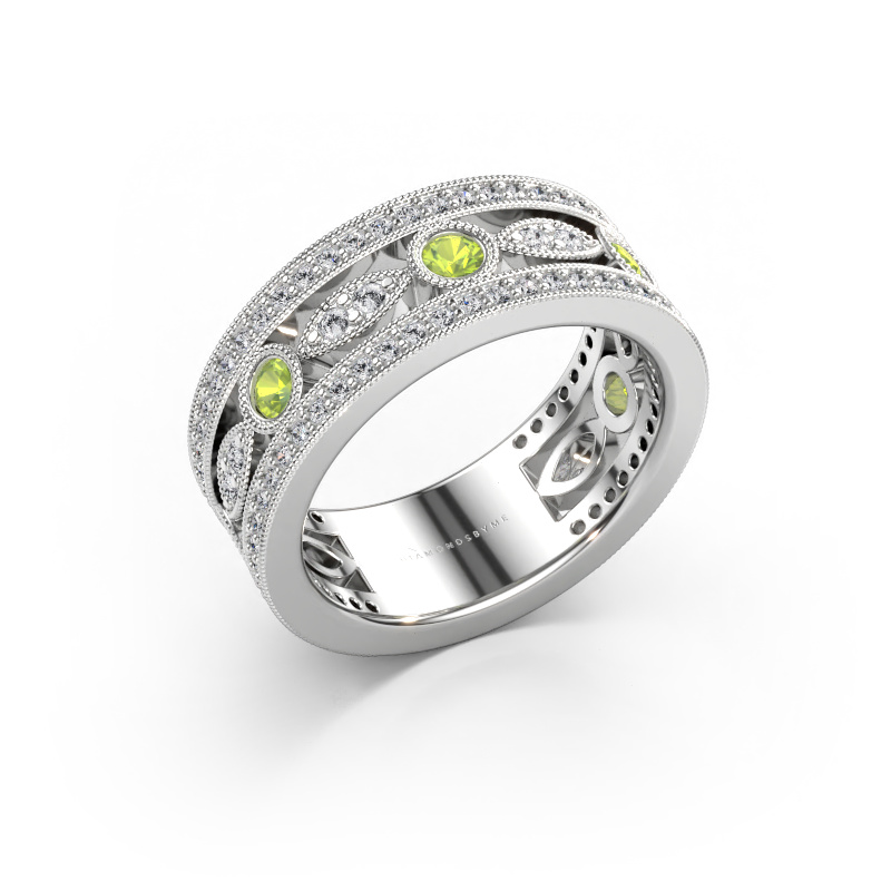 Bild von Ring Jessica 585 Weißgold Peridot 2.5 mm