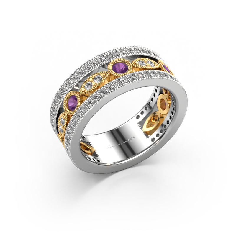 Image of Ring Jessica 585 white gold Amethyst 2.5 mm