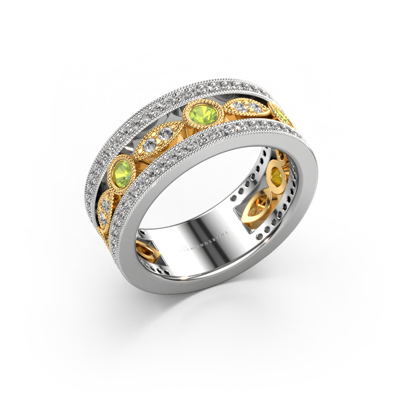 Bild von Ring Jessica 585 Weißgold Peridot 2.5 mm