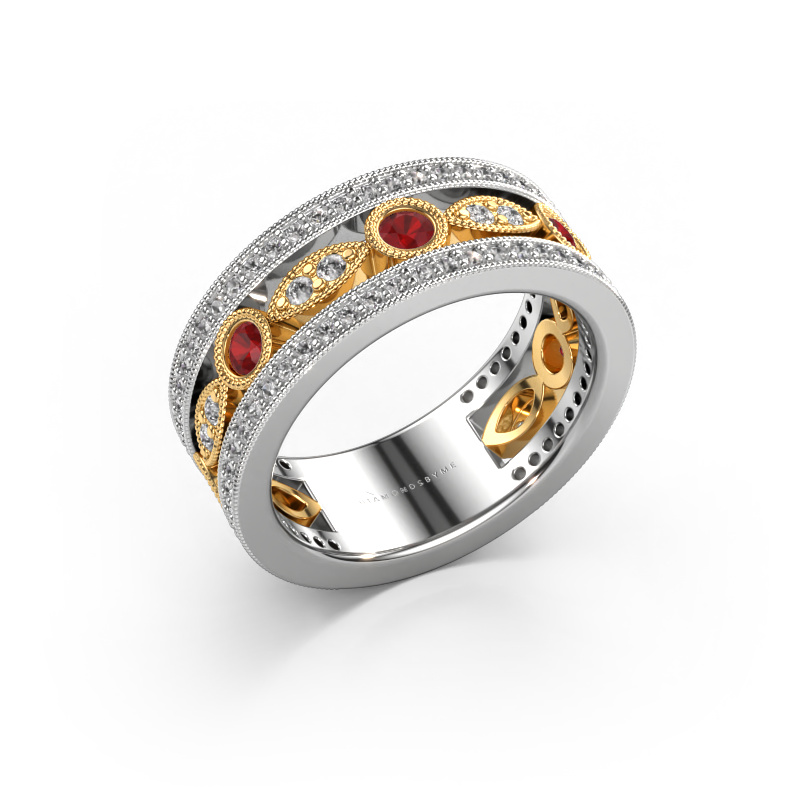 Image of Ring Jessica 585 white gold Ruby 2.5 mm