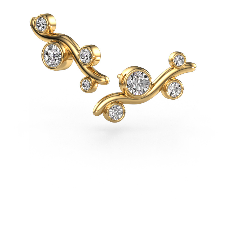 Image of Stud earrings Jin 585 gold Diamond 1.29 crt