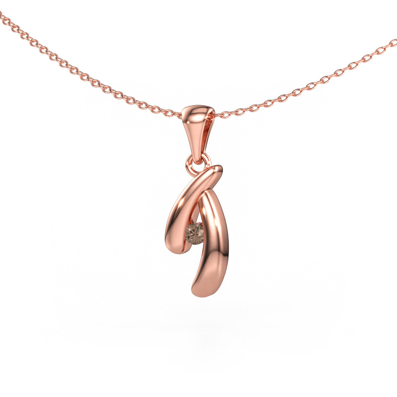 Bild av Hänge Jinke 585 roséguld Brun diamant 0.06 crt
