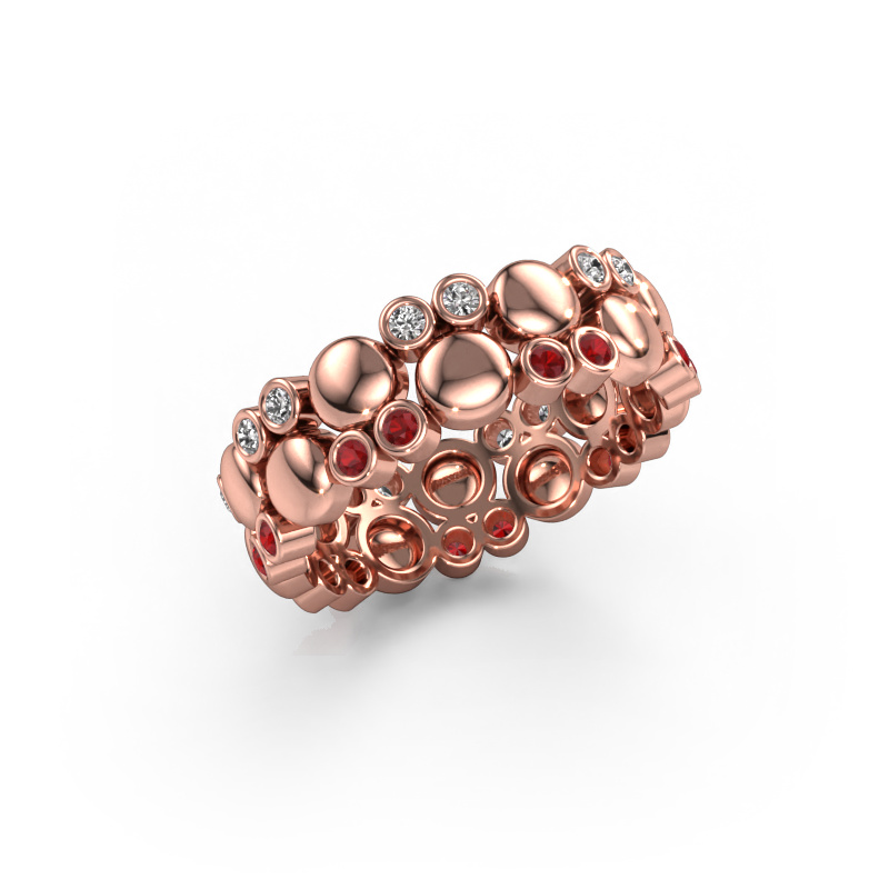 Image of Ring Joanne 585 rose gold Ruby 1.4 mm