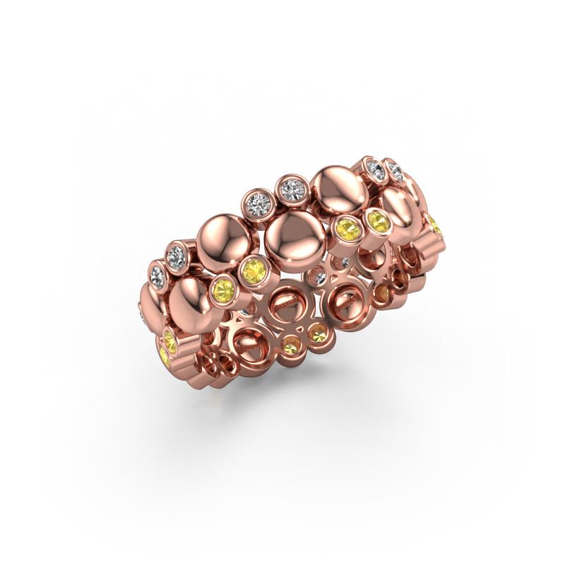 Bild von Ring Joanne 585 Roségold Gelb Saphir 1.4 mm
