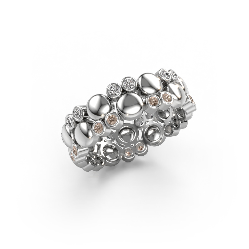 Image of Ring Joanne 585 white gold Brown diamond 0.336 crt