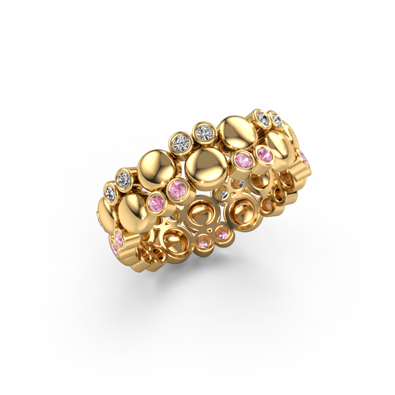 Bild von Ring Joanne 585 Gold Pink Saphir 1.4 mm