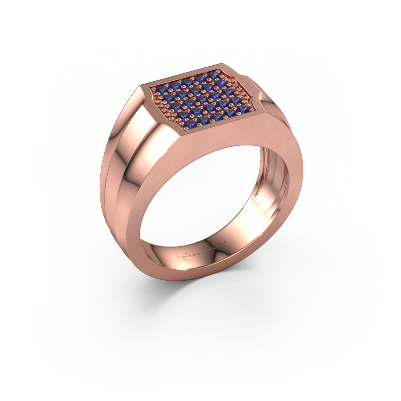 Bild von Herrenring Job 585 Roségold Saphir 1.5 mm