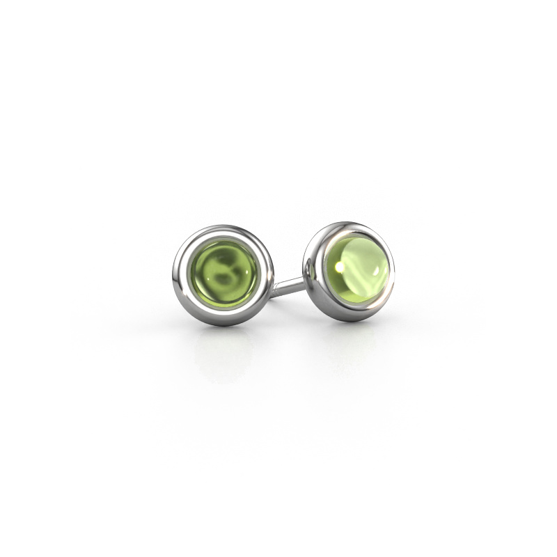 Bild von Ohrsteckers Jodi 950 Platin Peridot 4,5 mm