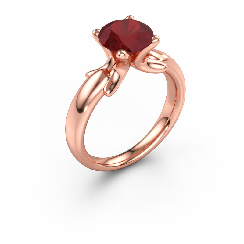 Immagine di Anello Jodie 585 oro rosa Rubino 8 mm