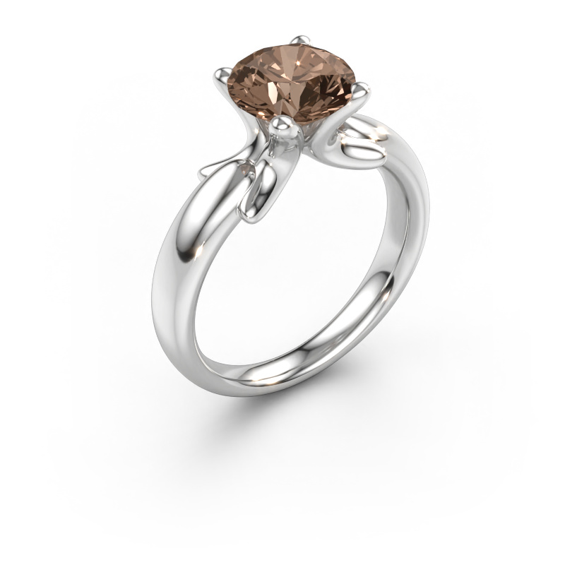 Bild av Ring Jodie 585 vitt guld Brun diamant 2.00 crt