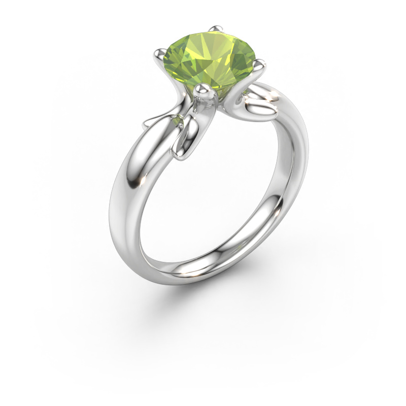 Bild von Ring Jodie 585 Weißgold Peridot 8 mm