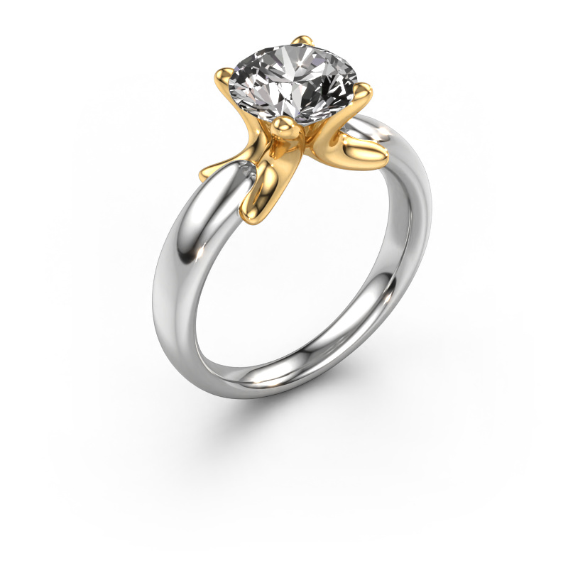 Image of Ring Jodie 585 white gold Lab grown diamond 2.00 crt