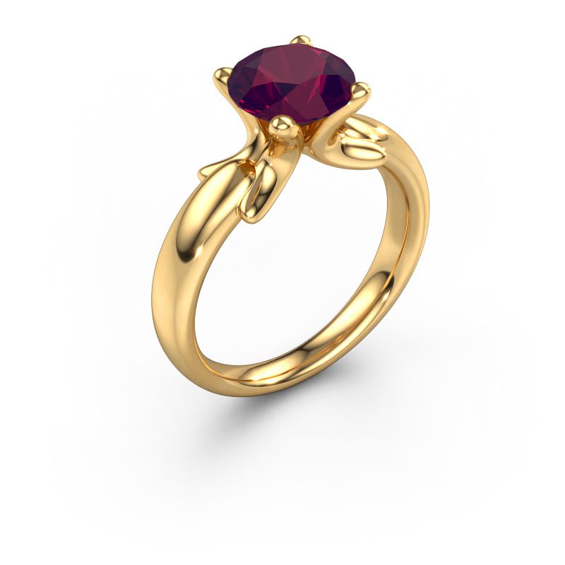 Image of Ring Jodie 585 gold Rhodolite 8 mm