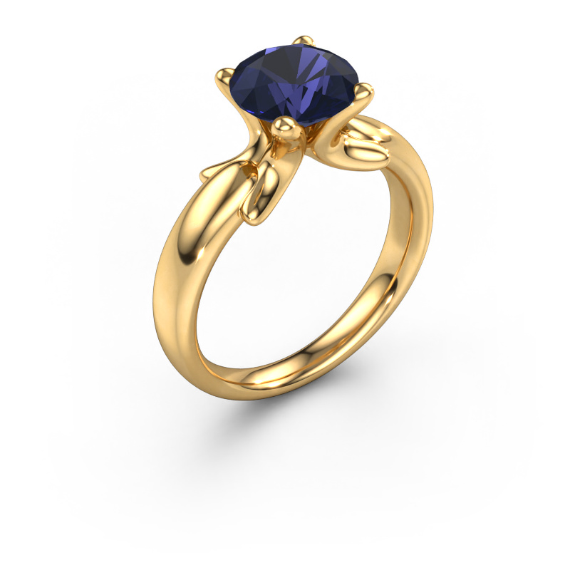Image of Ring Jodie 585 gold Sapphire 8 mm
