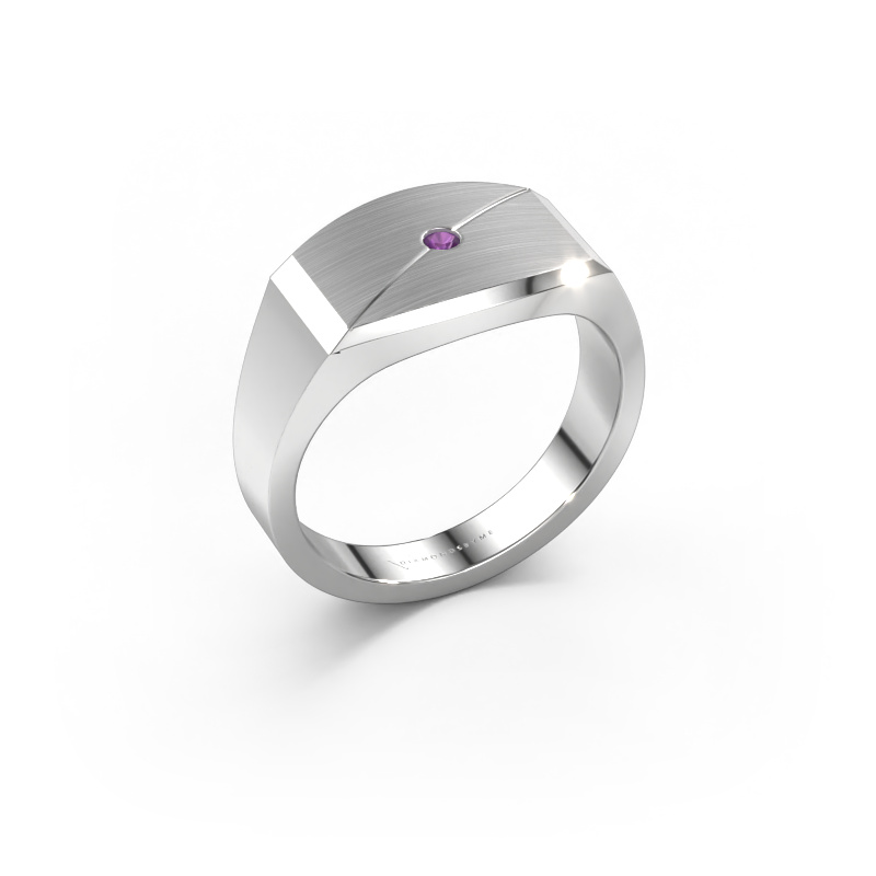Image of Men's ring Joe 5 950 platinum Amethyst 2 mm