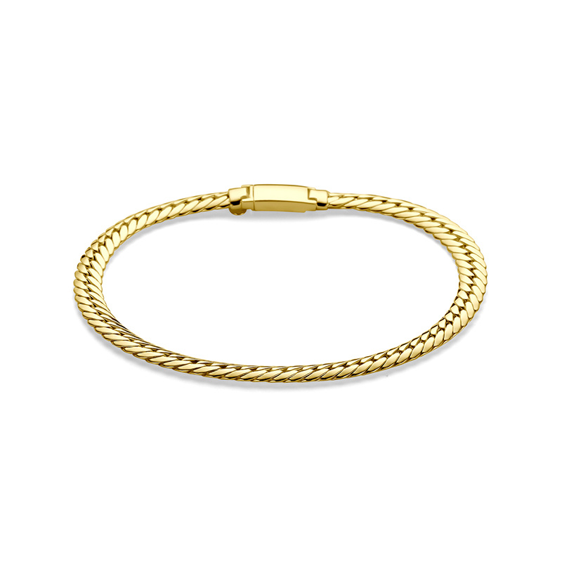 Image of Bracelet Joke ±7,5 in (19 cm) Hollow - 585 gold
