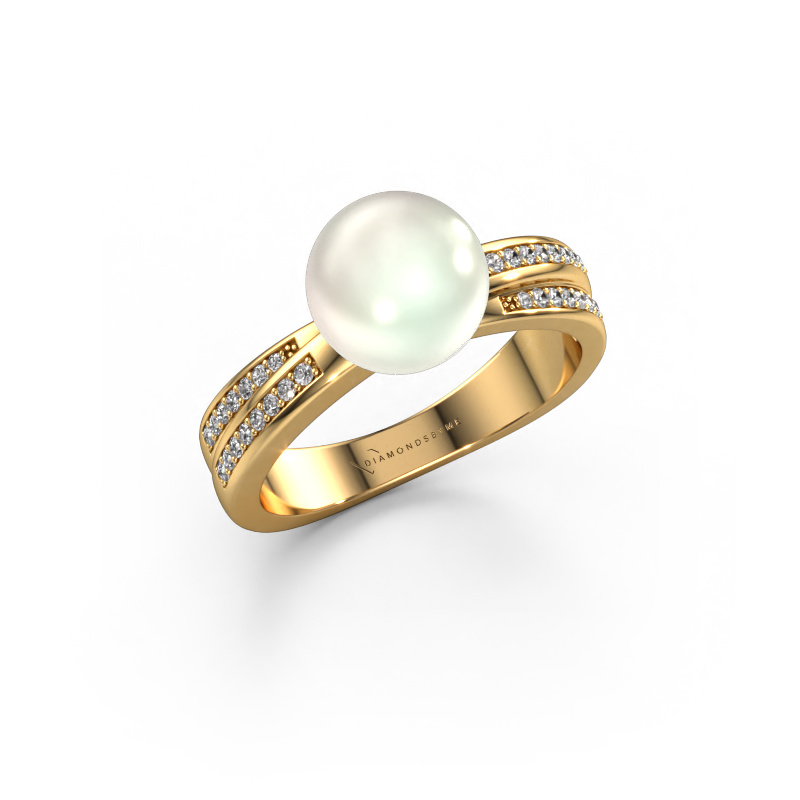 Image of Ring Jolies 585 gold White pearl 8 mm
