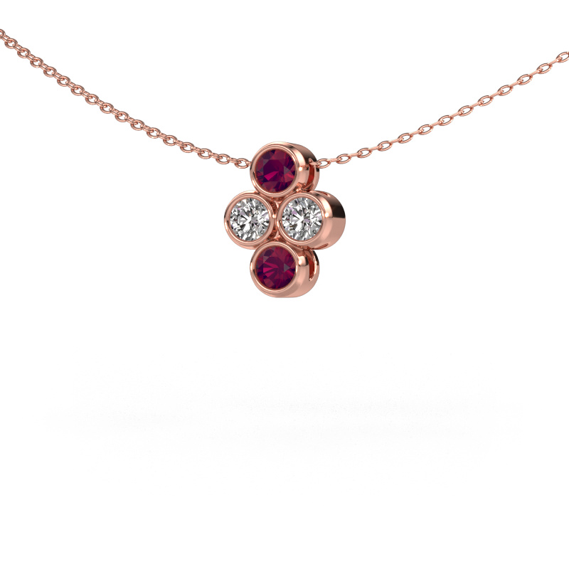 Bild von Anhänger Judi 585 Roségold Rhodolit 3.4 mm