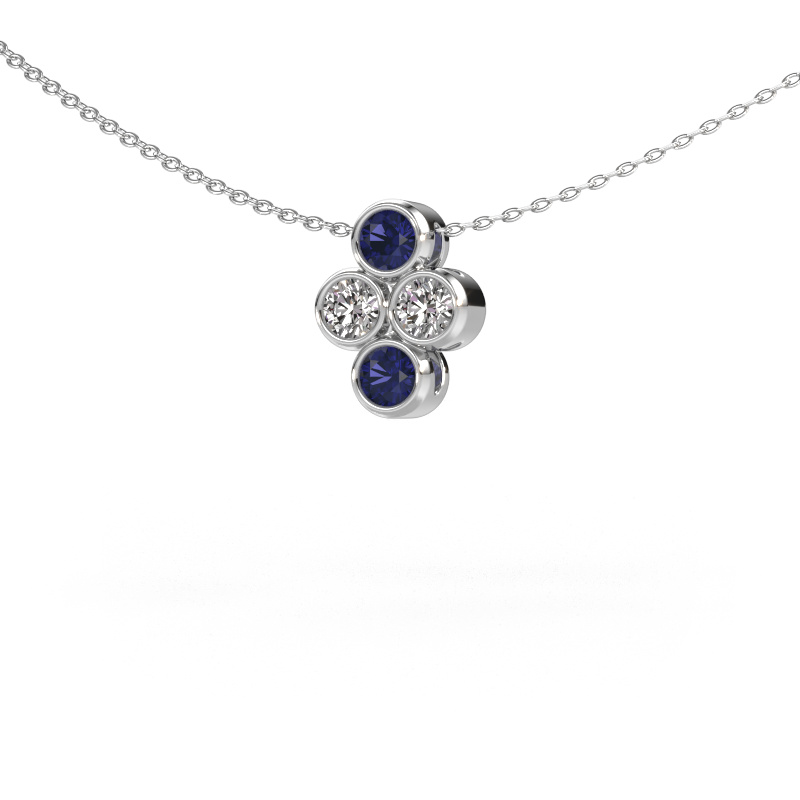 Image of Pendant Judi 950 platinum Sapphire 3.4 mm