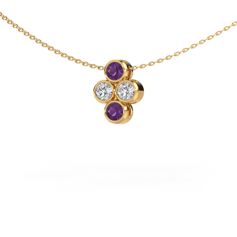 Image of Pendant Judi 585 gold Amethyst 3.4 mm
