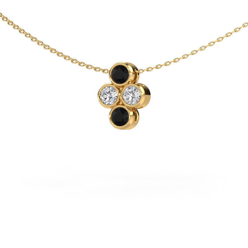 Image of Pendant Judi 585 gold Black diamond 0.660 crt