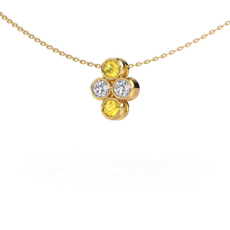 Bild von Anhänger Judi 585 Gold Gelb Saphir 3.4 mm