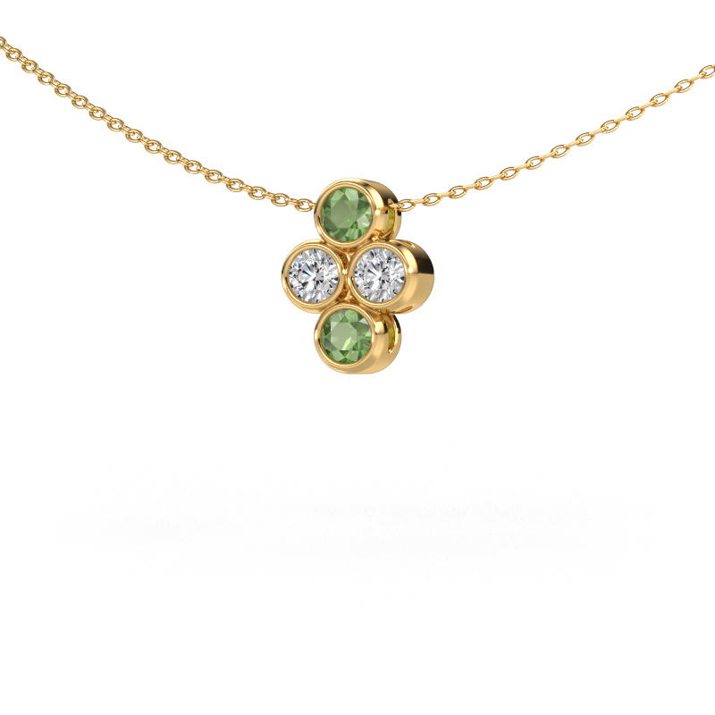 Bild von Anhänger Judi 585 Gold Turmalin grün 3.4 mm