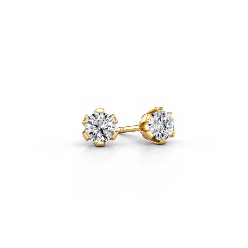 Immagine di Orecchini a lobo Julia 585 oro Diamante 0.80 crt