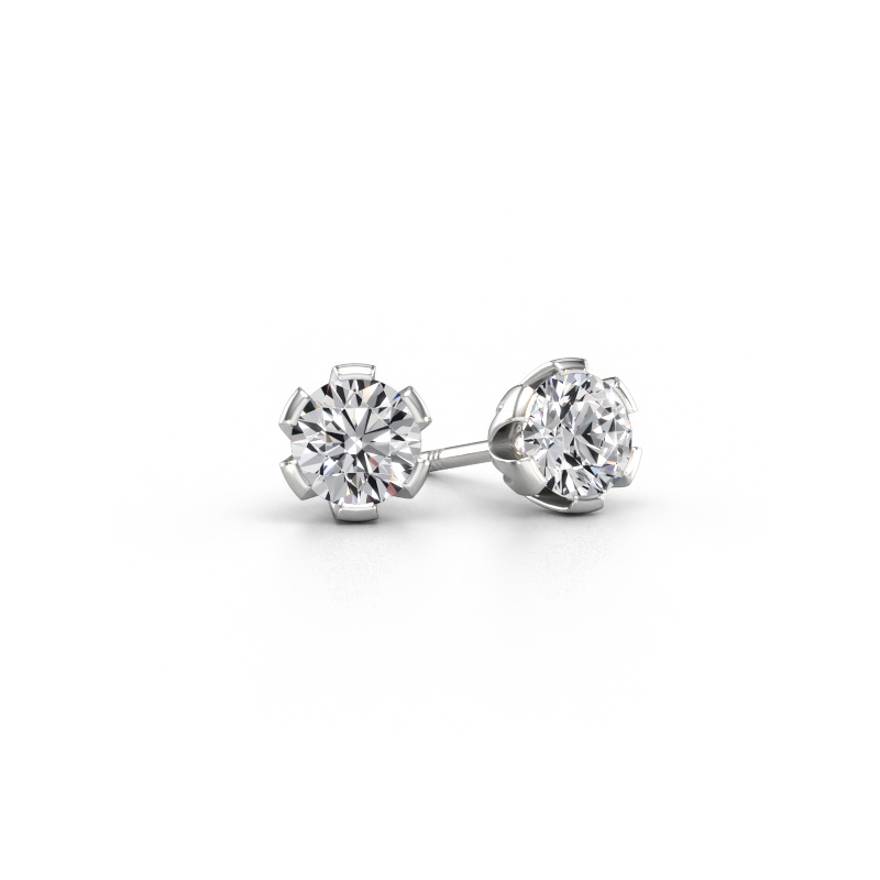 Immagine di Orecchini a lobo Julia 950 platino Diamante 1.40 crt