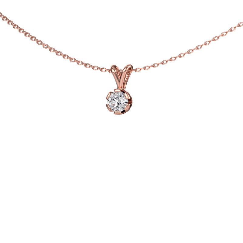 Image of Pendant Julia 585 rose gold Diamond 0.20 crt