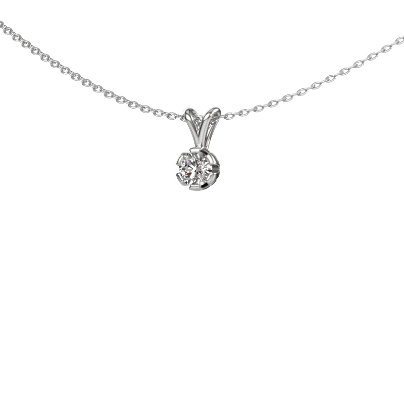 Image of Pendant Julia 950 platinum Diamond 0.20 crt