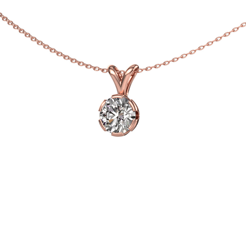 Image of Pendant Julia 585 rose gold Diamond 1.00 crt