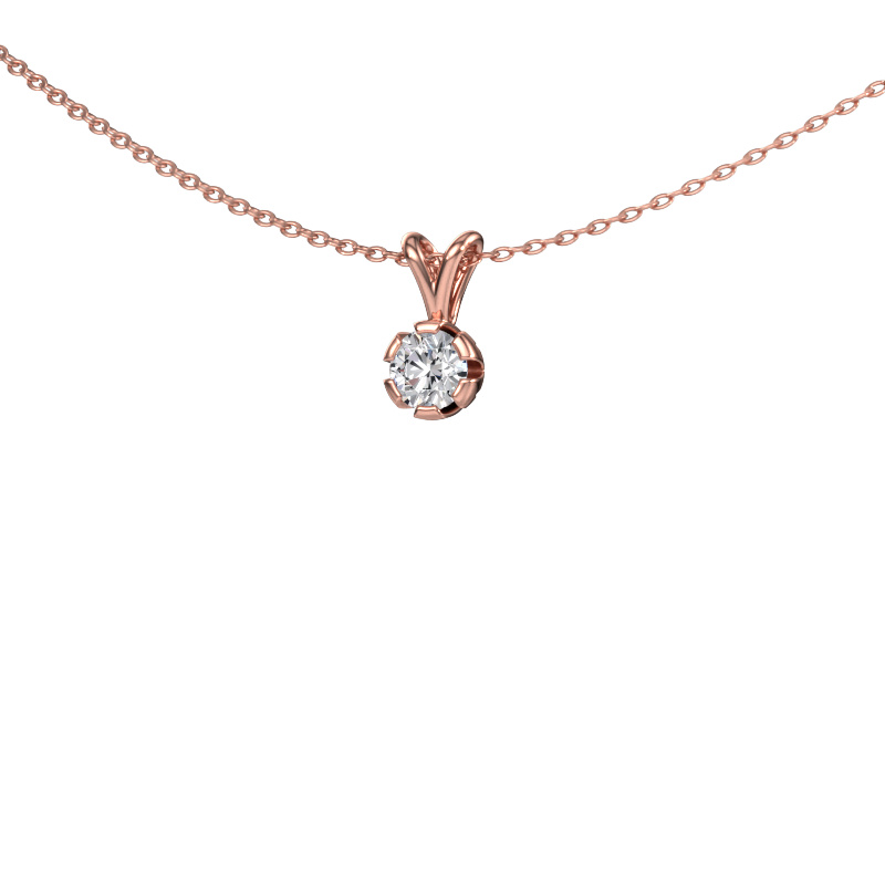 Bild von Anhänger Julia 585 Roségold Diamant 0.25 crt