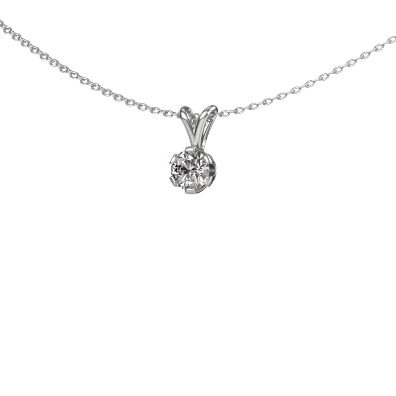 Image of Pendant Julia 585 white gold Diamond 0.30 crt