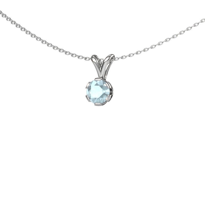 Image of Pendant Julia 950 platinum Aquamarine 5 mm