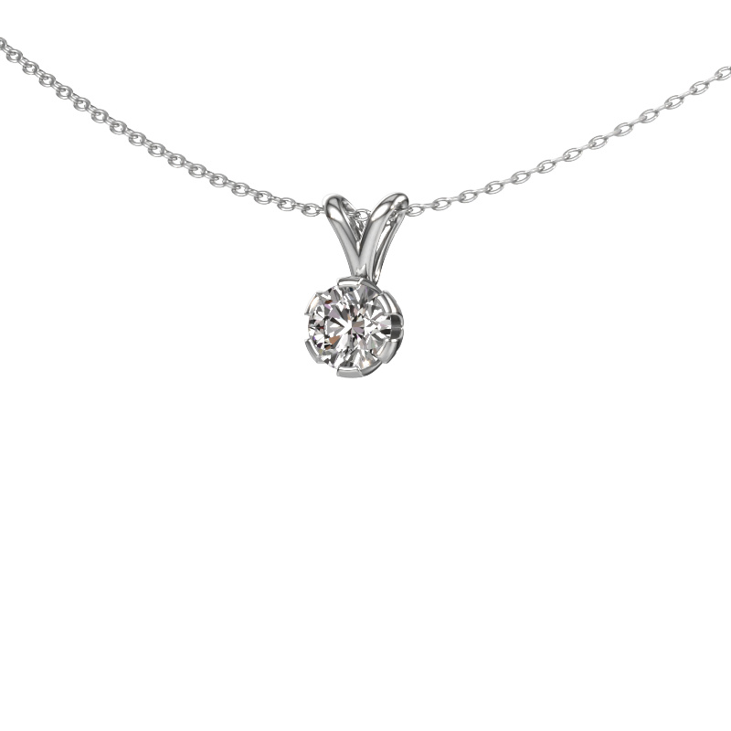 Image of Pendant Julia 950 platinum Zirconia 5 mm