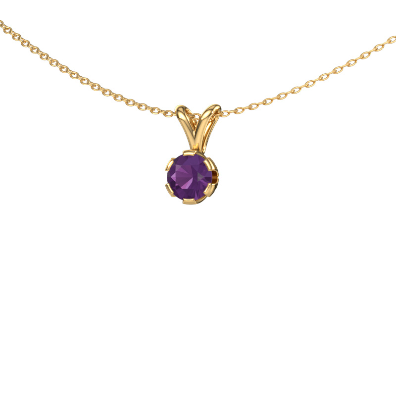 Image of Pendant Julia 585 gold Amethyst 5 mm