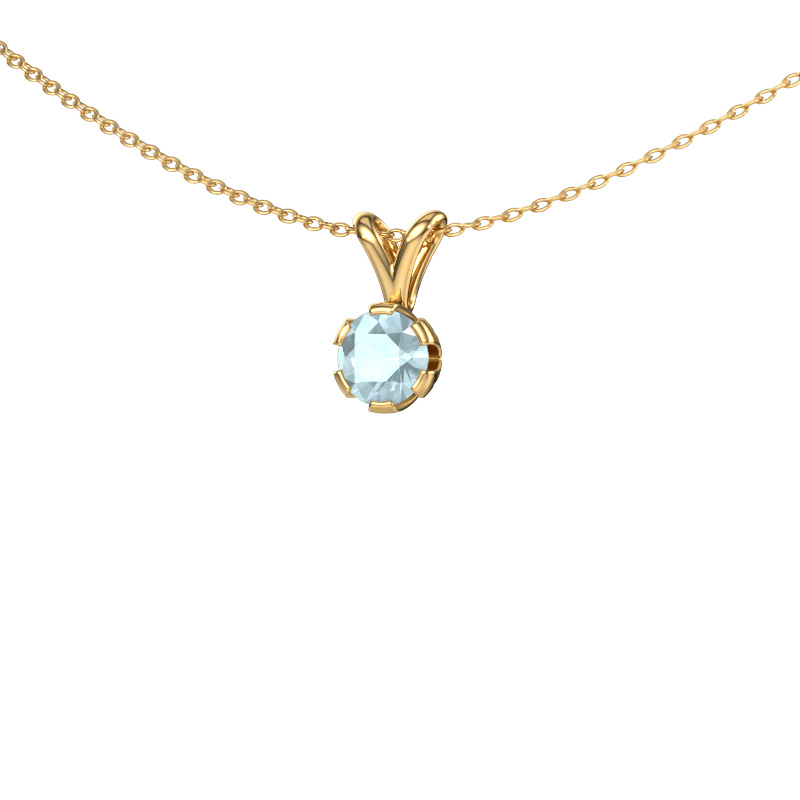 Image of Pendant Julia 585 gold Aquamarine 5 mm