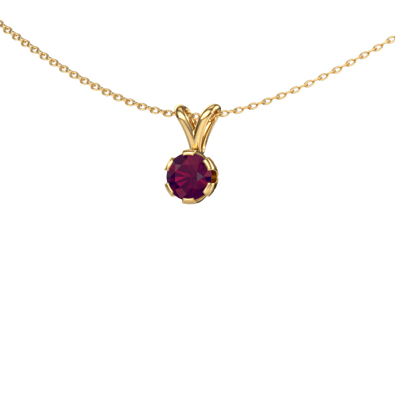 Image of Pendant Julia 585 gold Rhodolite 5 mm