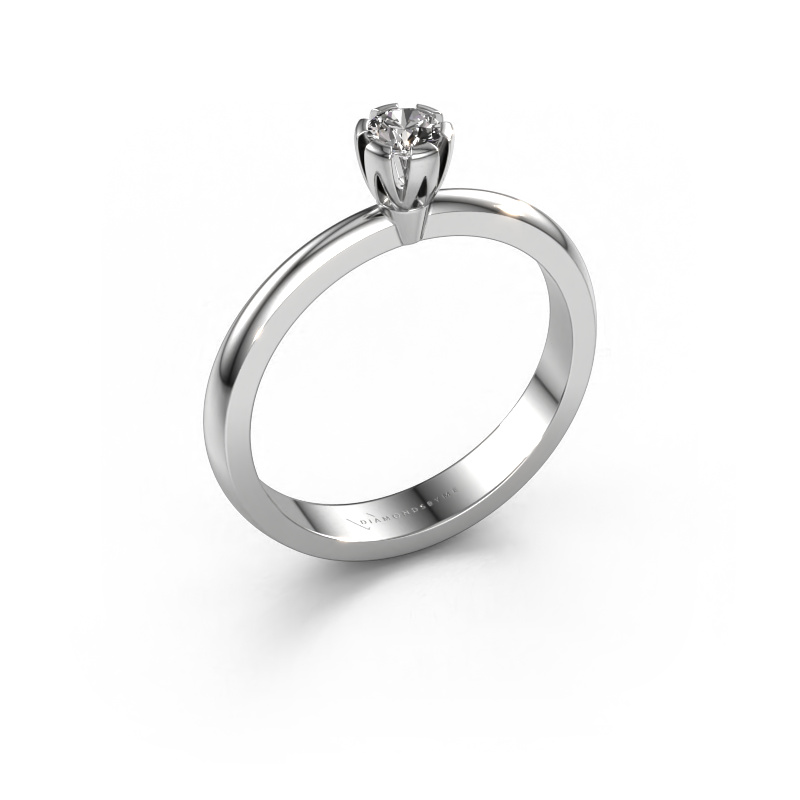 Bild von Verlobungsring Julia 950 Platin Diamant 0.10 crt