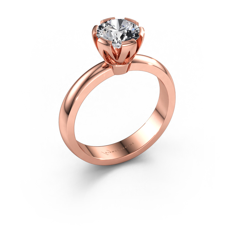 Bild av Förlovningsring Julia 585 roséguld Diamant 1.00 crt