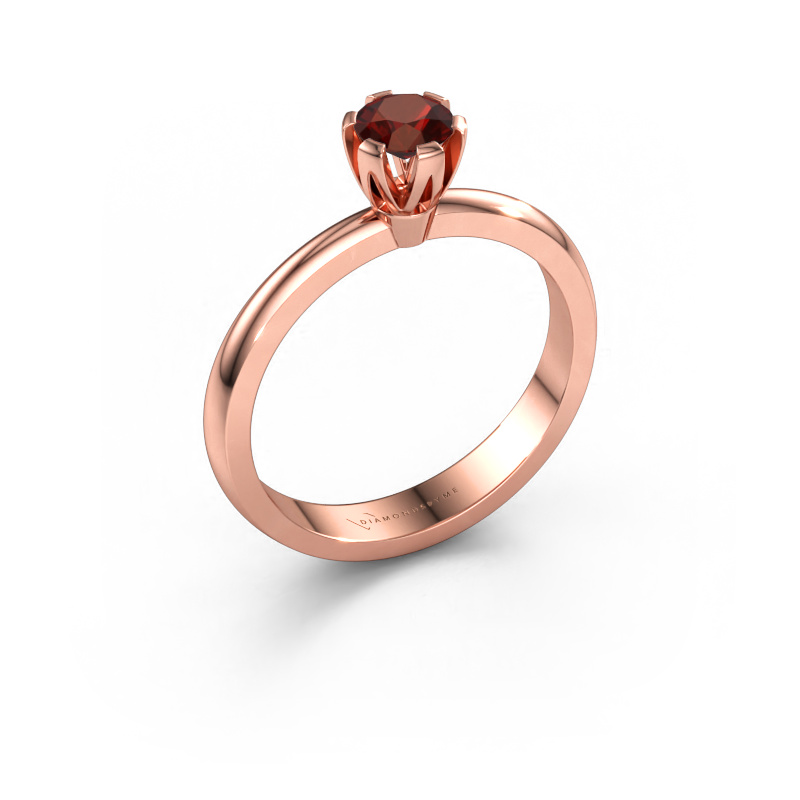 Immagine di Anello di fidanzamento Julia 585 oro rosa Granato 4 mm
