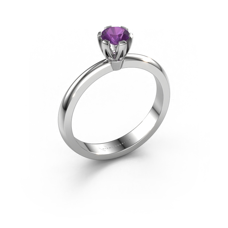 Image of Engagement ring Julia 950 platinum Amethyst 4 mm