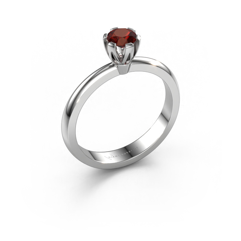 Image of Engagement ring Julia 950 platinum Garnet 4 mm